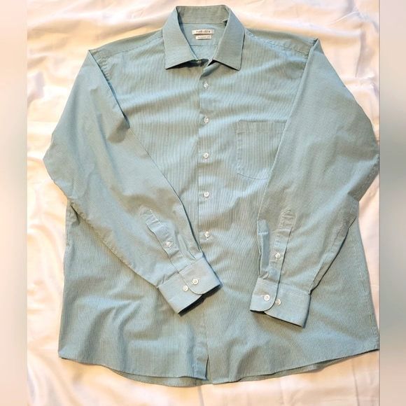 Van Heusen Regular Fit Dress Shirt - Neck 16-16.5 - Sleeves 34/35 - Picture 1 of 7